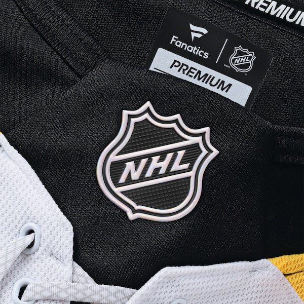 Boston Bruins Away Premium Custom Jersey - White/Black - Image 5