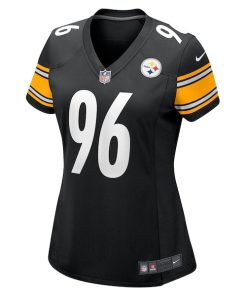 Alternative view of Breiden Fehoko Pittsburgh Steelers Nike Women's  Game Jersey -  Black