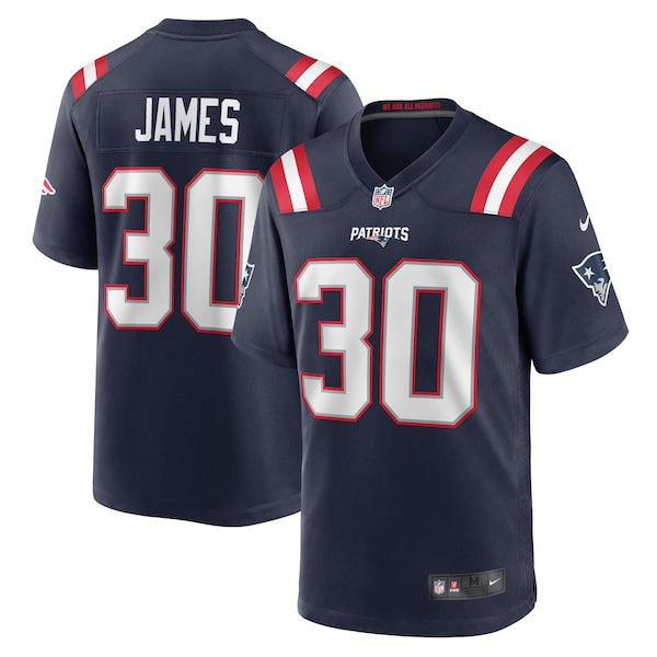 D.J. James New England Patriots Nike Team Game Jersey - Navy