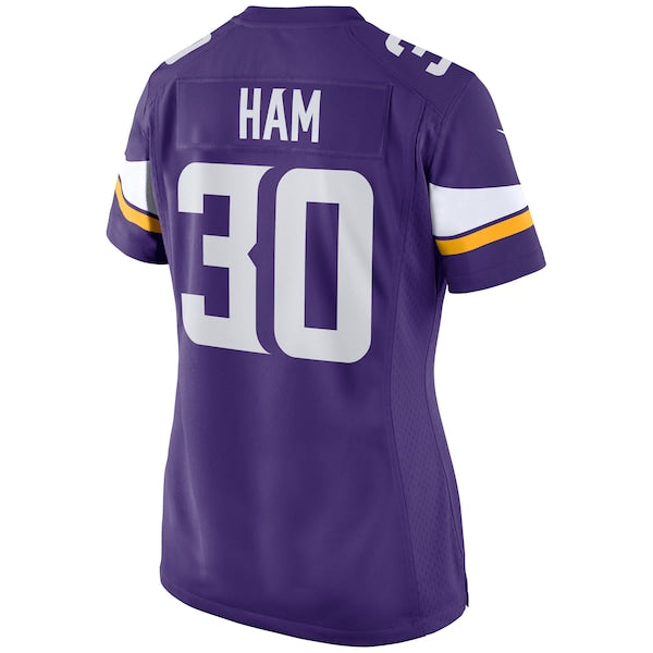 C.J. Ham Minnesota Vikings Nike Women's Game Jersey - Purple - Image 3