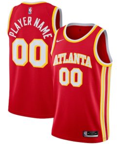 Atlanta Hawks Nike 2020/21 Swingman Custom Jersey - Icon Edition - Red
