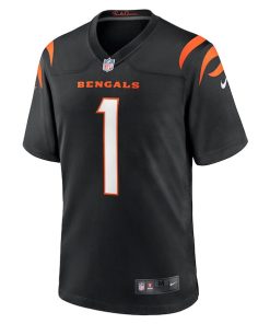 Alternative view of Ja'Marr Chase Cincinnati Bengals Nike Game Jersey - Black