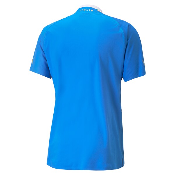 Italy National Team Puma 2022/23 Home Authentic Blank Jersey - Blue - Image 3