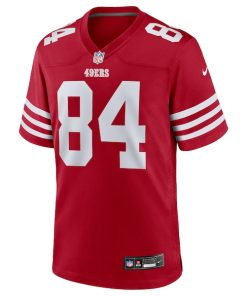 Alternative view of Kendrick Bourne San Francisco 49ers Nike Team Game Jersey -  Scarlet