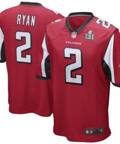 Atlanta Falcons Matt Ryan Nike Red Super Bowl LI Bound Game Jersey