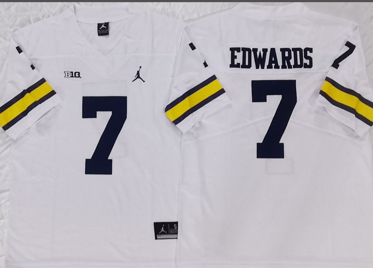 Donovan Edwards NCAA Michigan Wolverines Jordan Band Vapor Limited Jersey