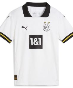 Alternative view of Borussia Dortmund Puma Youth 2024/25 Third Replica Jersey - White