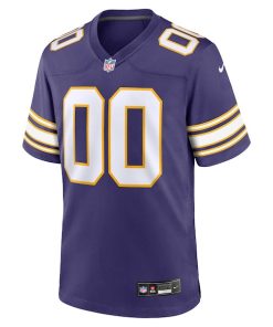 Alternative view of Minnesota Vikings Nike Classic Custom Game Jersey - Purple