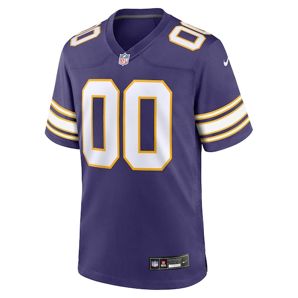 Minnesota Vikings Nike Classic Custom Game Jersey - Purple - Image 2