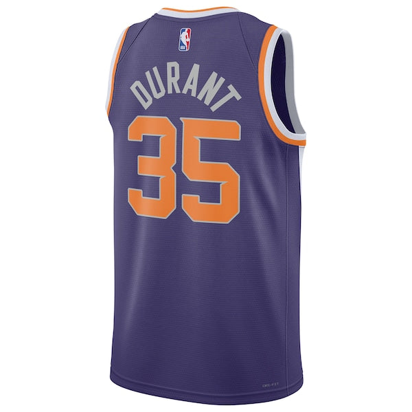 Kevin Durant Phoenix Suns Nike Unisex Swingman Jersey - Icon Edition - Purple/White - Image 4