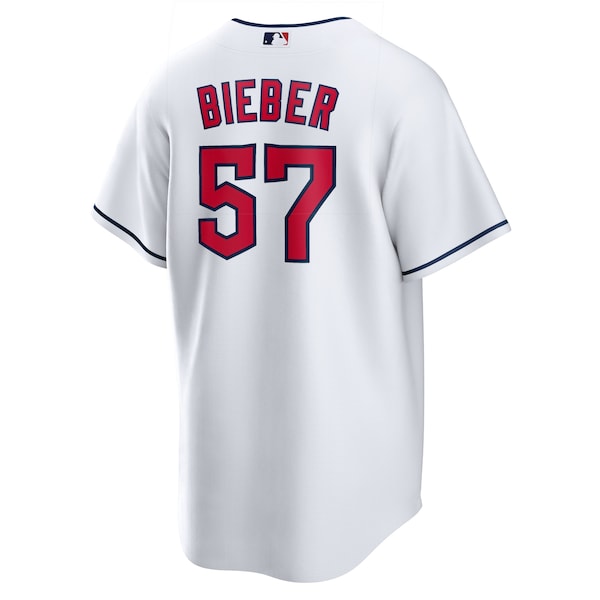 Shane Bieber Cleveland Guardians Nike Replica Player Jersey - White - Image 3