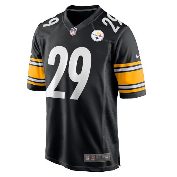 Ryan Watts Pittsburgh Steelers Nike Game Jersey - Black - Image 2