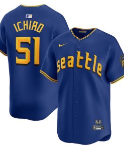 Ichiro Suzuki Seattle Mariners Nike City Connect Retired Player Jersey - Royal