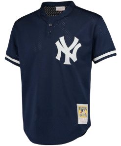 Alternative view of Mariano Rivera New York Yankees Cooperstown Collection Big & Tall Mesh Batting Practice Jersey - Navy