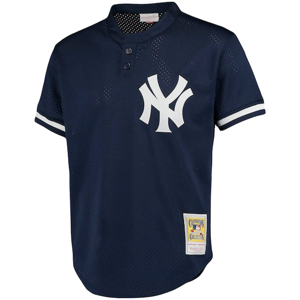 Mariano Rivera New York Yankees Cooperstown Collection Big & Tall Mesh Batting Practice Jersey - Navy - Image 2