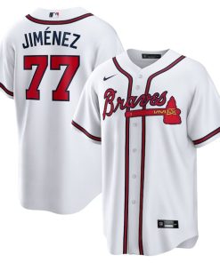 Joe Jim¨¦nez Atlanta Braves Nike Home  Replica Player Jersey - White