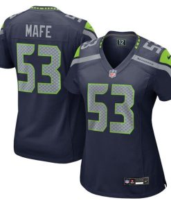 Alternative view of Boye Mafe Seattle Seahawks Nike Women's Team Game Jersey -  College Navy
