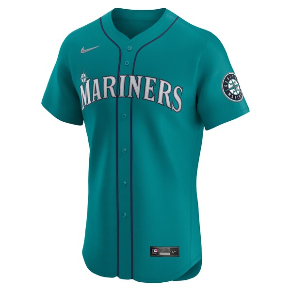 Seattle Mariners Nike Alternate Elite Jersey - Teal/White/Cream - Image 3