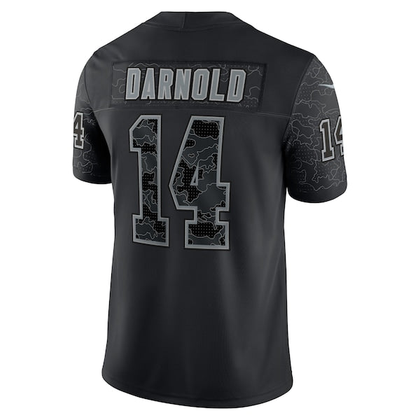 Sam Darnold Carolina Panthers Nike RFLCTV Limited Jersey - Black - Image 5