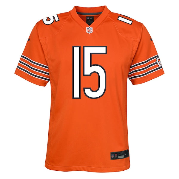 Rome Odunze Chicago Bears Nike Youth Alternate Game Jersey - Orange - Image 2