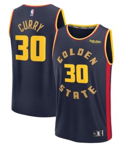 Stephen Curry Golden State Warriors  2024/25 Fast Break Player Jersey - City Edition - Navy