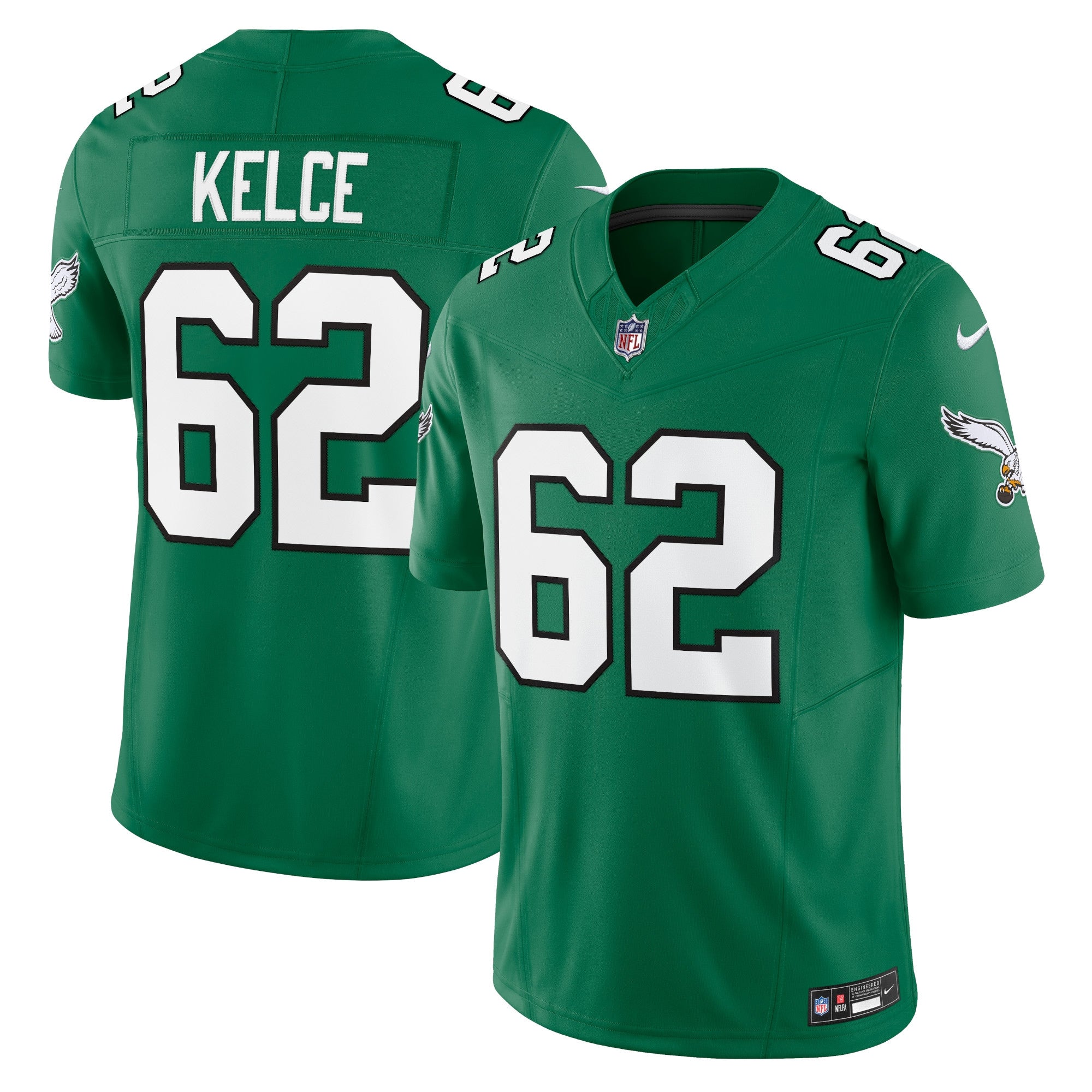 Jason Kelce Philadelphia Eagles Nike Vapor F.U.S.E. Limited Jersey - Midnight Green/Kelly Green - Image 5