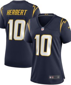 Justin Herbert Los Angeles Chargers Nike Women's Game Jersey - Navy/Powder Blue