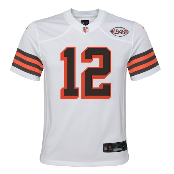 Shedeur Sanders Cleveland Browns Nike Youth Youth - White - Image 2