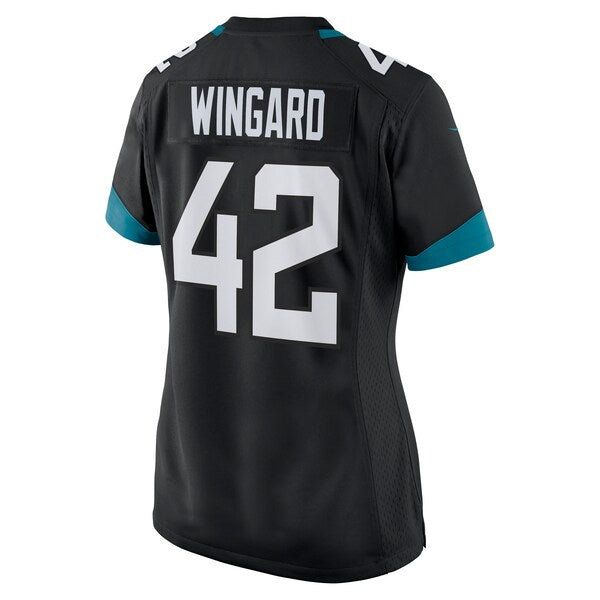 Andrew Wingard Jacksonville Jaguars Nike Women's Game Jersey - Black/Teal - Image 4