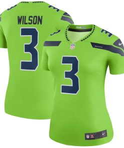 Russell Wilson Seattle Seahawks Nike Women's Color Rush Legend Jersey - Neon Green