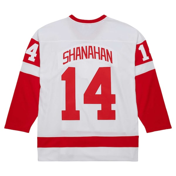 Brendan Shanahan Detroit Red Wings 2001/02 Alternate Captain Blue Line Player Jersey - White - Image 3