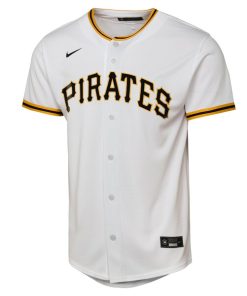 Alternative view of Ke'Bryan Hayes Pittsburgh Pirates Nike Youth Home Replica Player Jersey - White