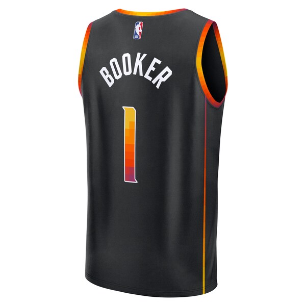Devin Booker Phoenix Suns Fast Break Replica Player Jersey - Statement Edition - Black - Image 2