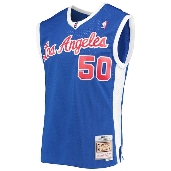 Corey Maggette LA Clippers 2001/02 Hardwood Classics Swingman Jersey - Royal - Image 2