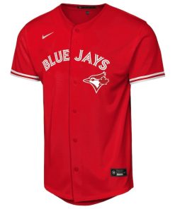 Alternative view of Andr¨¦s Gim¨¦nez Toronto Blue Jays Nike Youth Canada Day Replica Jersey - Red