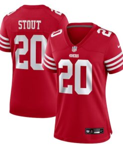 Upton Stout San Francisco 49ers Nike Women's Team Game Jersey -  Scarlet