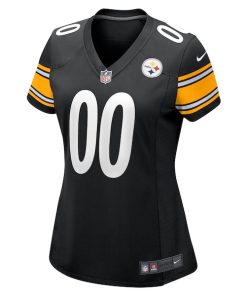 Alternative view of Justin Fields Pittsburgh Steelers Nike Women's Game Player Jersey - Black