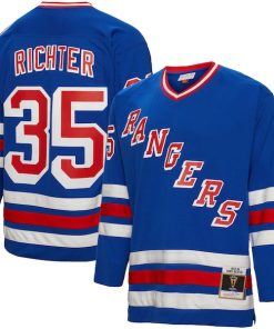 Mike Richter New York Rangers  1993/94 Blue Line Player Jersey - Blue