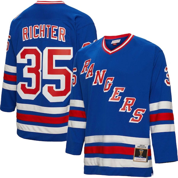 Mike Richter New York Rangers 1993/94 Blue Line Player Jersey - Blue