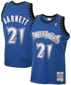 Kevin Garnett Minnesota Timberwolves 2001/02 Hardwood Classics Swingman Jersey - Blue