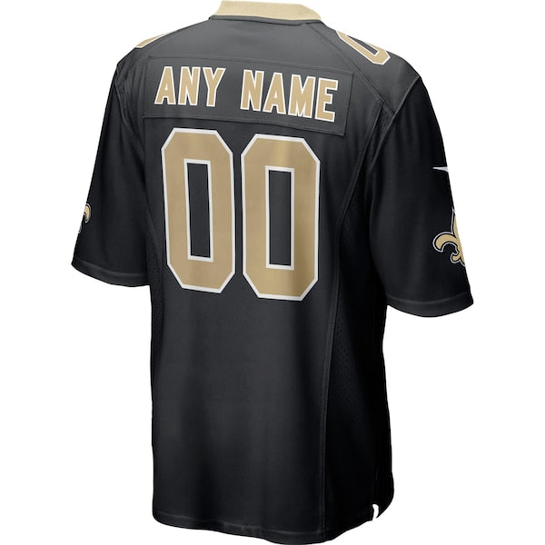 New Orleans Saints Nike Custom Game Jersey - Black - Image 3