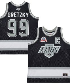Wayne Gretzky Los Angeles Kings  Unisex Maxxed Out Fashion Basketball Jersey - Black