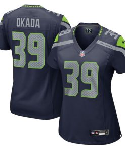 Ty Okada Seattle Seahawks Nike Women's Team Game Jersey -  College Navy