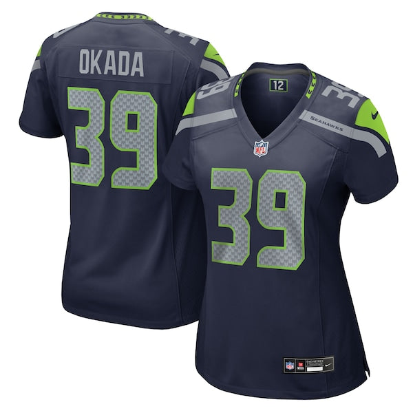 Ty Okada Seattle Seahawks Nike Women's Team Game Jersey - College Navy
