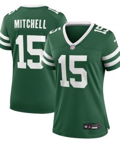 Adonai Mitchell New York Jets Nike Women's Team Game Jersey - Legacy Green