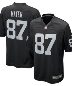 Michael Mayer Las Vegas Raiders Nike 2023 NFL Draft Pick Game Jersey - Black
