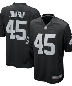 Jaquan Johnson Las Vegas Raiders Nike Game Player Jersey - Black