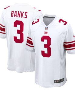 Deonte Banks New York Giants Nike  Game Jersey -  White/Royal