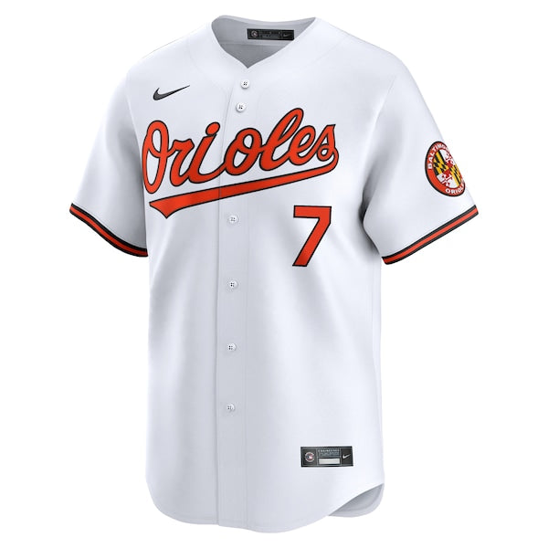 Jackson Holliday Baltimore Orioles Nike Home Limited Player Jersey - White - Image 2