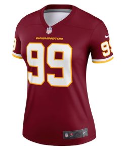 Alternative view of Chase Young Washington Football Team Nike Women's Legend Jersey - Burgundy